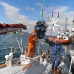 Preparations in Falmouth before leaving. The old Sole engine comes out.